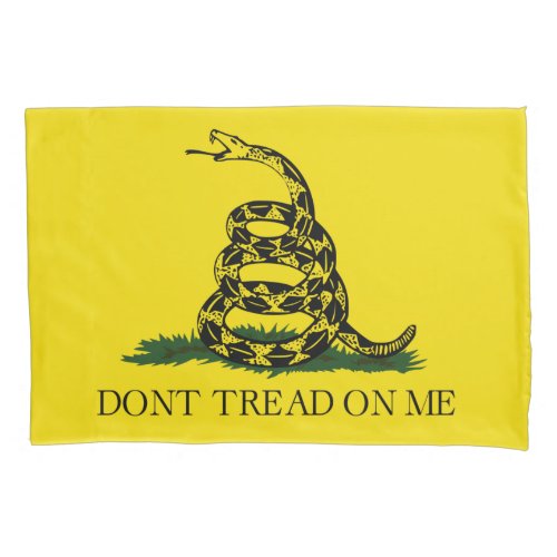 Gadsden Flag Dont Tread on Me Snake Flag Pill Pillow Case