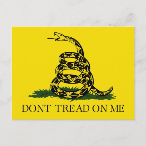 Gadsden Flag Dont Tread on Me Snake Flag Postcard