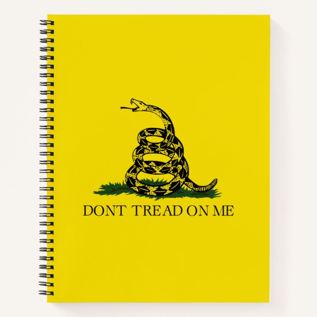 Gadsden Flag (Don't Tread on Me) (USA Snake) Notebook (Front)