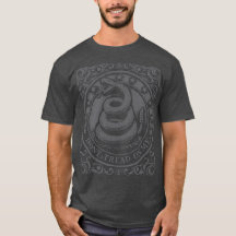 Gadsden Flag Dont Tread on Me Vintage Grunge Gray
