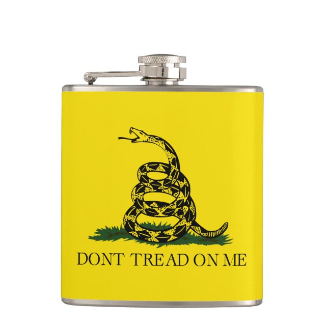 Gadsden Flag Flask (Front)