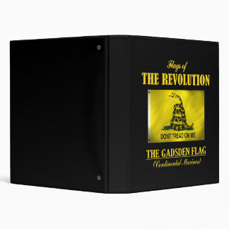 Gadsden Flag (FR) 3 Ring Binder