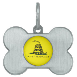 Gadsden Flag Framed Pet Tag