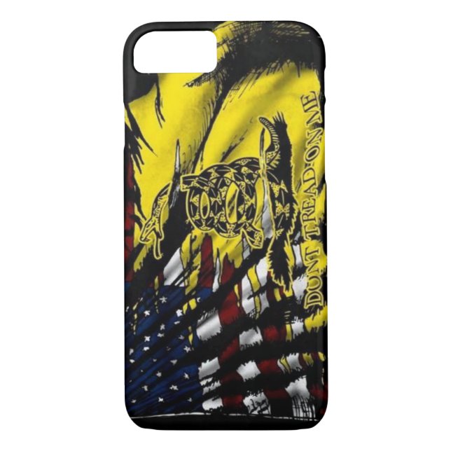 Gadsden Flag iPhone 7 case (Back)