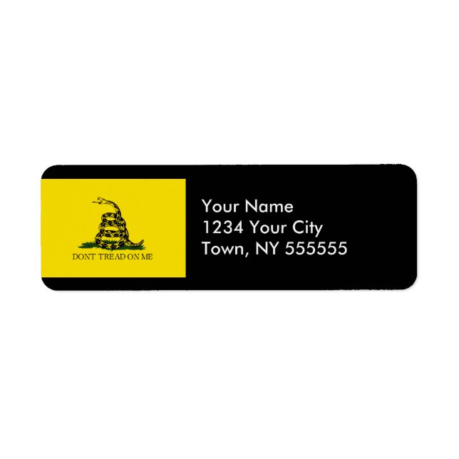 Gadsden Flag Label (Front)