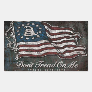 Gadsden Flag - Liberty Or Death Rectangular Sticker