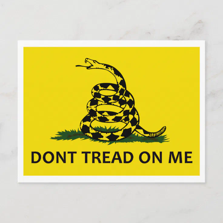 Gadsden Flag Postcard Zazzle