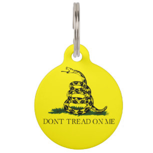 Gadsden Flag Round Pet Tag