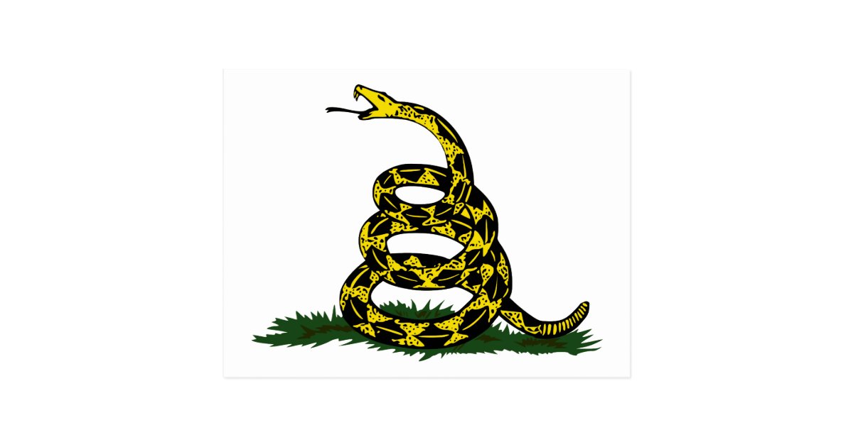 Gadsden Flag Snake Postcard