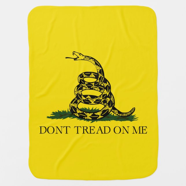 Gadsden Flag Stroller Blanket (Front)