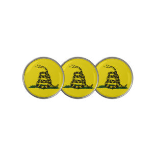 Gadsden flag variant golf ball marker
