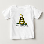 Gadsden Flag, Yellow Background Baby T-Shirt