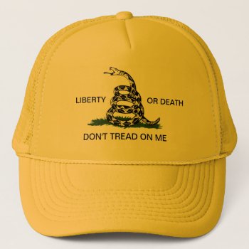 Gadsden Liberty Or Death Don't Tread On Me Hat by JFVisualMedia at Zazzle