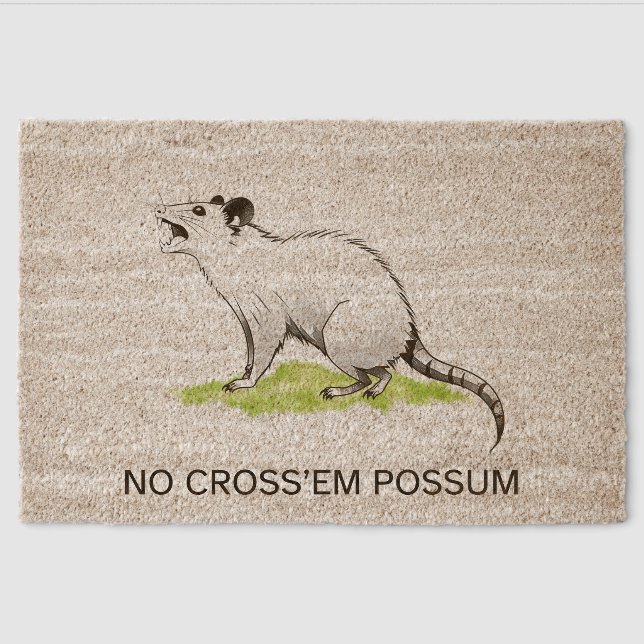 Gadsden No Cross'em Possum Entry Mat (Front)
