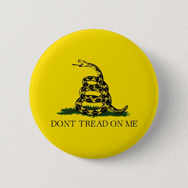Gadsden Pinback Button (Front)