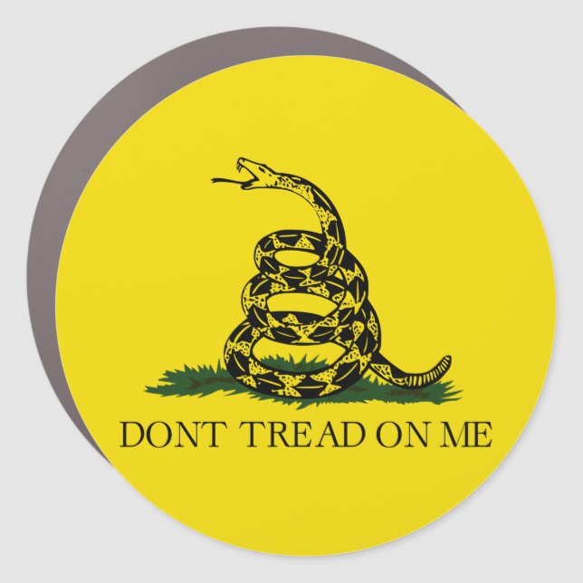 Gadsden Rattlesnake Flag: Revolutionary War 1776 Car Magnet (Front)