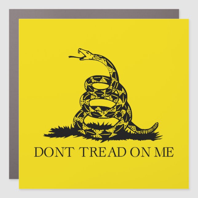 Gadsden Rattlesnake Flag: Revolutionary War 1776 Car Magnet (Front)