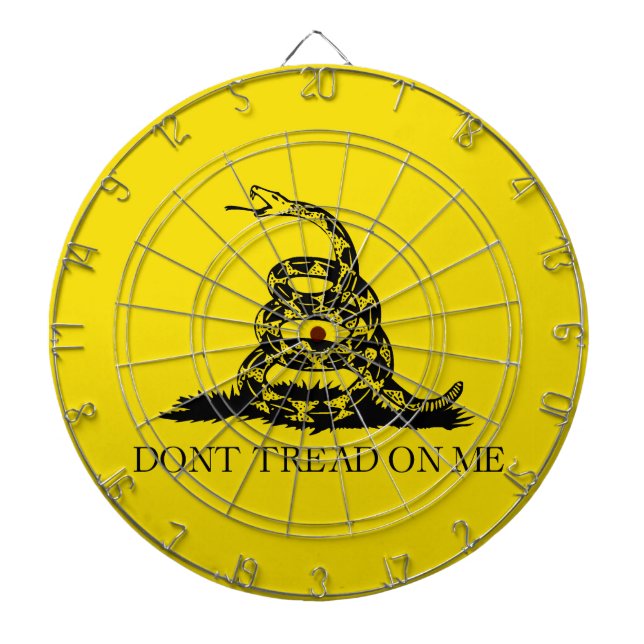 Gadsden Rattlesnake Flag: Revolutionary War 1776 Dart Board (Front)