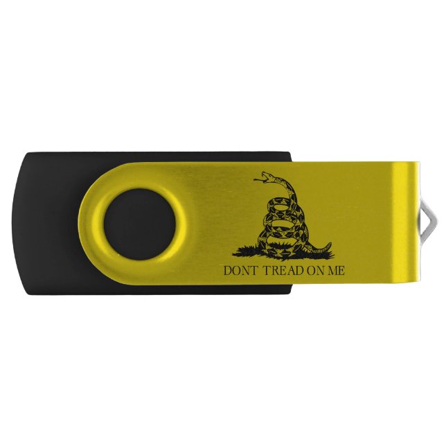 Gadsden Rattlesnake Flag: Revolutionary War 1776 Flash Drive (Front)