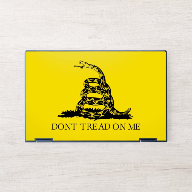 Gadsden Rattlesnake Flag: Revolutionary War 1776 HP Laptop Skin (Front)