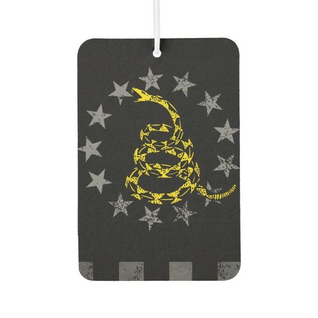 GADSDEN SNAKE AMERICAN FLAG  AIR FRESHENER (Front)