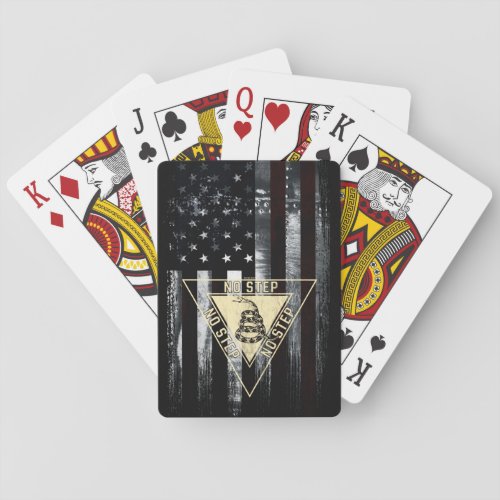 Gadsden Snake Military Aviation American Flag Playing Cards