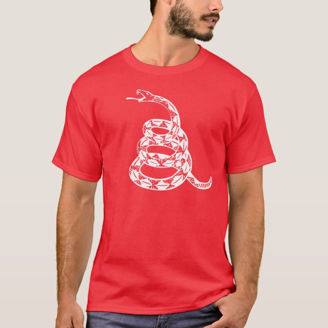 Gadsden Snake - White T-Shirt (Front)