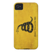 Gadsden Vintage Flag iPhone Case (Back)