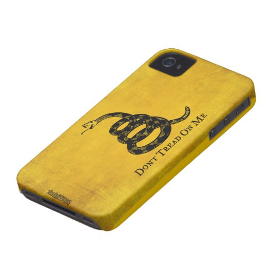 Gadsden Vintage Flag iPhone Case (Bottom)