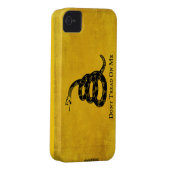 Gadsden Vintage Flag iPhone Case (Back/Right)