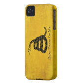 Gadsden Vintage Flag iPhone Case (Back Left)
