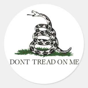 Gadsen Flag, Don't Tread On Me, Round Sticker