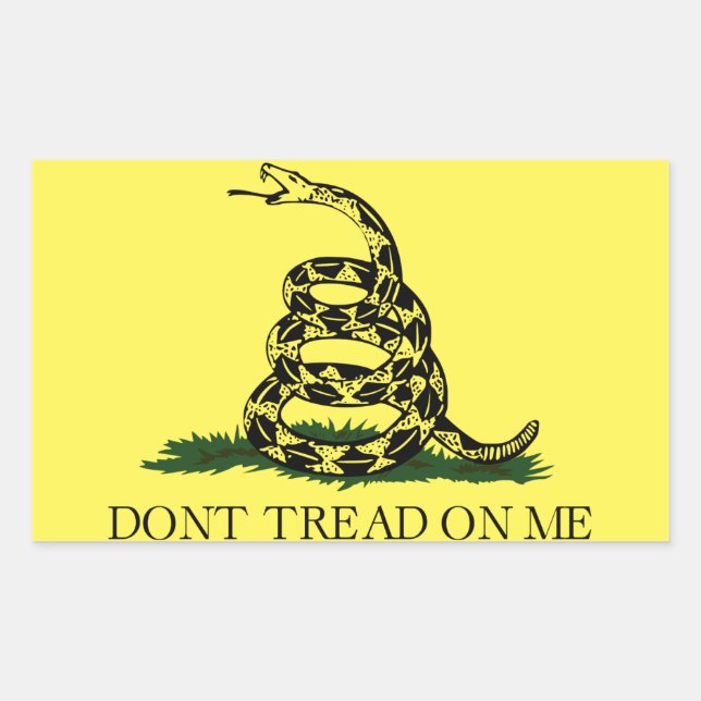 Gadsen Flag, Don't Tread On Me, Sticker (Front)