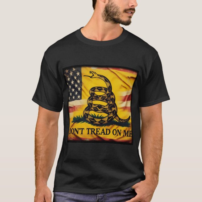 Gadsen Flag Don't Tread On Me T-Shirt (Front)