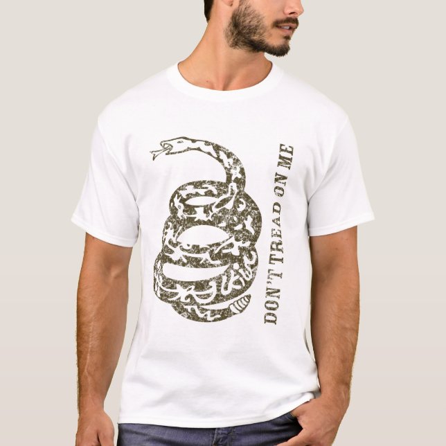 Gadsen Flag T-Shirt (Brown) (Front)