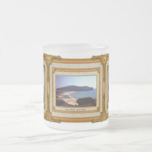 Gaeta Beach Vintage Frame Frosted Glass Coffee Mug