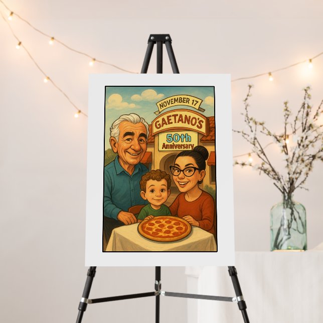 Gaetano’s of Tierrasanta 50th Anniversary Foam Board (In Situ (Stand))