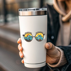 Gafas de sol de aventura   Pegatina de corte por m