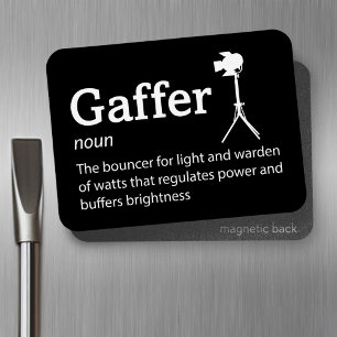 Gaffer Definition - Film Crew 3" x 4" Flex Magnet