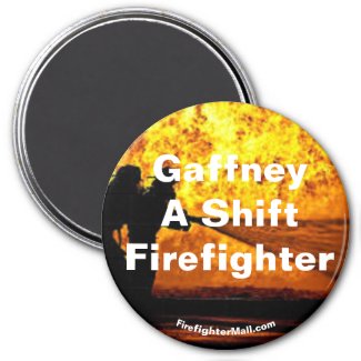 Gaffney A Shift Firefighter flames magnet