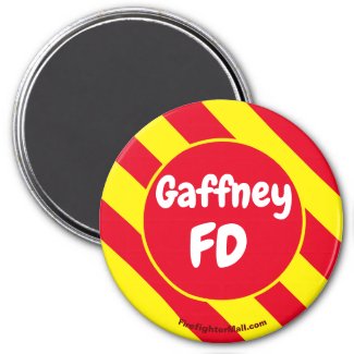 Gaffney FD Red/Yellow magnet