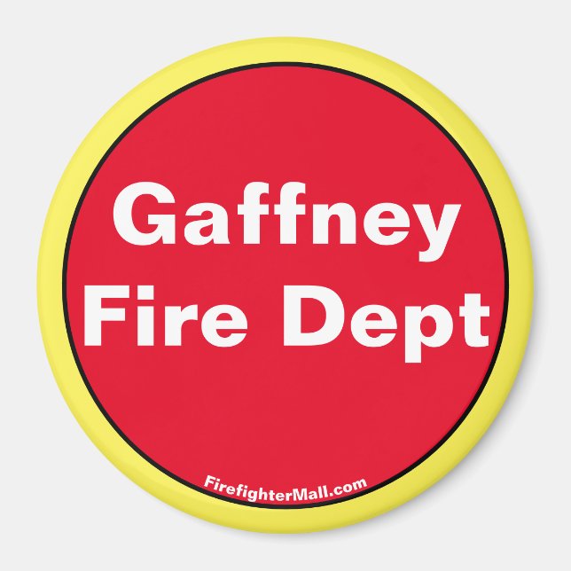 Gaffney Fire Dept magnet (Front)