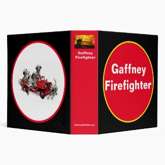 Gaffney Firefighter 3 Ring Binder