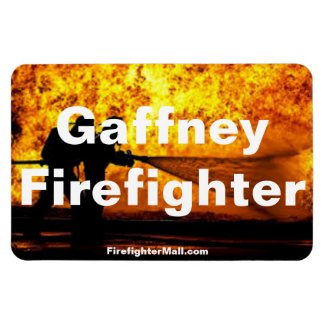 Gaffney Firefighter Flames flexible magnet