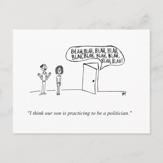 Gag Cartoon Postcard (Front)