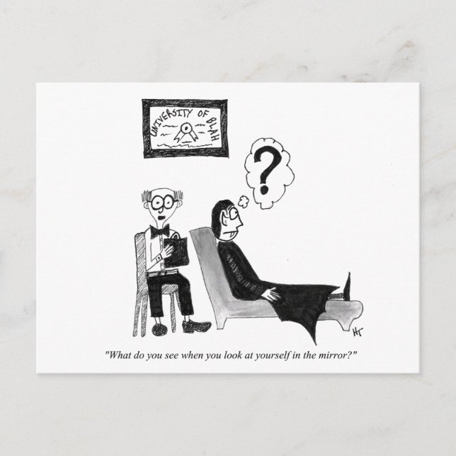 Gag Cartoon Postcard (Front)