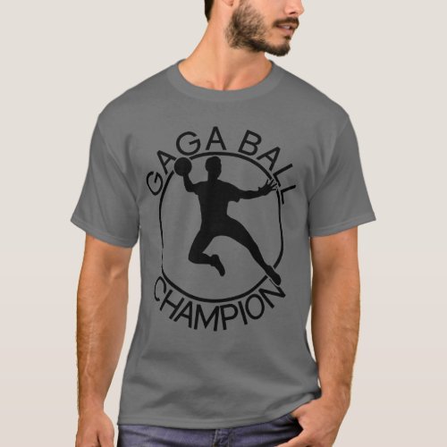 Gaga Ball Champion Dodgeball Game Kids Gaga Ball T_Shirt
