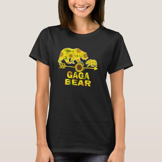 Gaga Bear Sunflowers  Sunflowers  For Women Men T-Shirt (Front)
