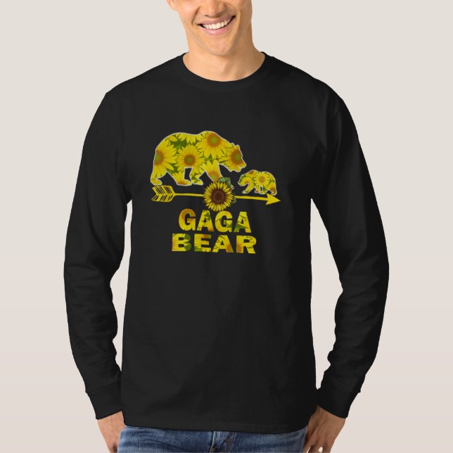 Gaga Bear Sunflowers  Sunflowers  For Women Men T-Shirt (Front)