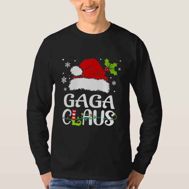 Gaga Claus Shirt Christmas Pajama Family Matching (Front)
